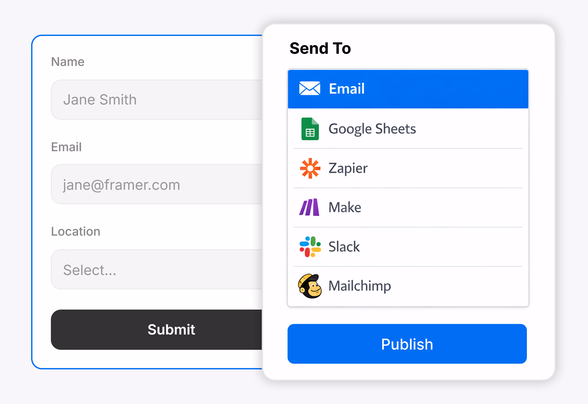 Publish and share with ease