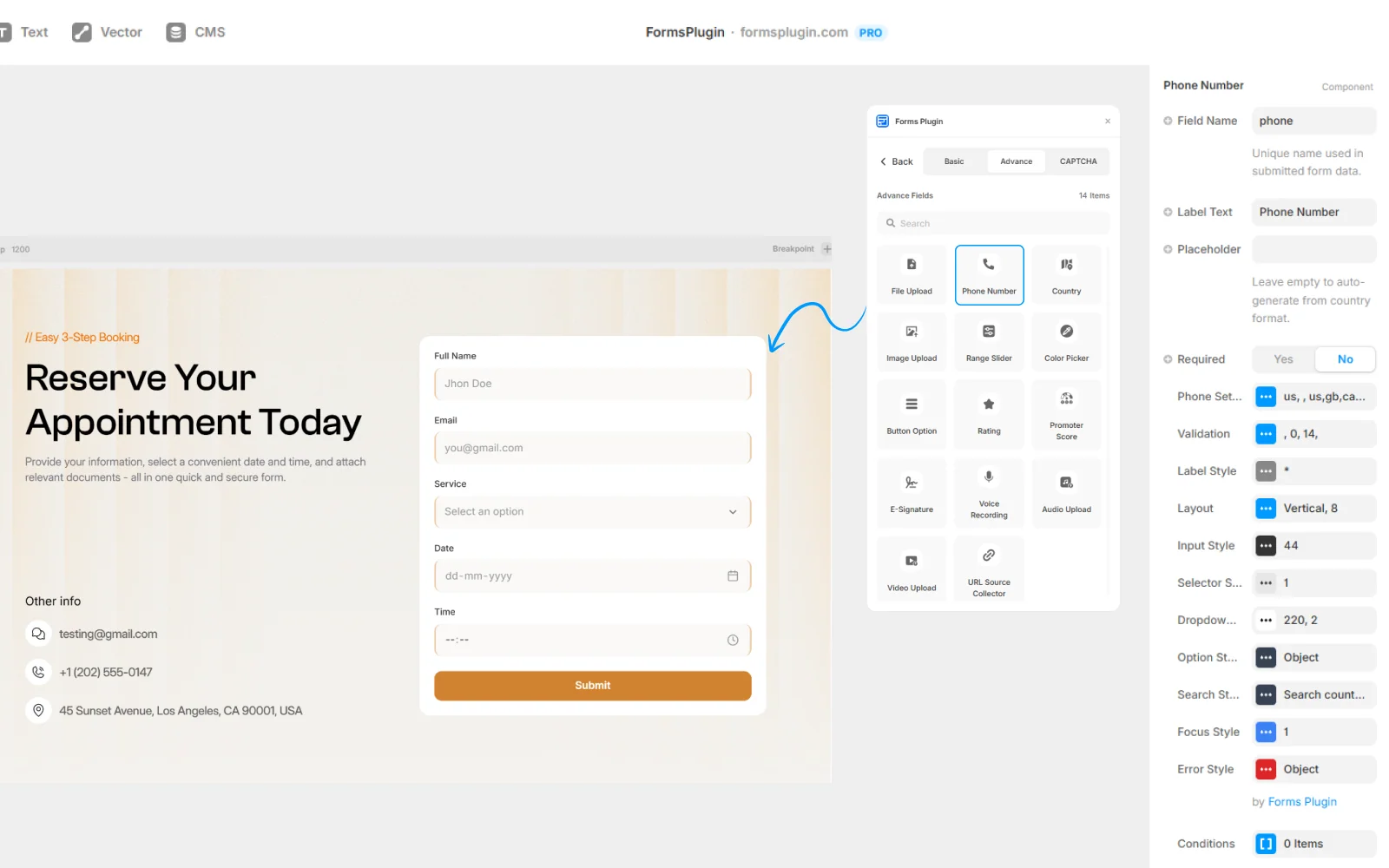 Drop the Smart Phone or Country field