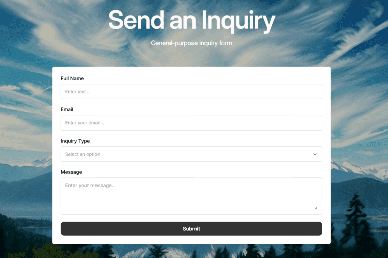 Inquiry Form