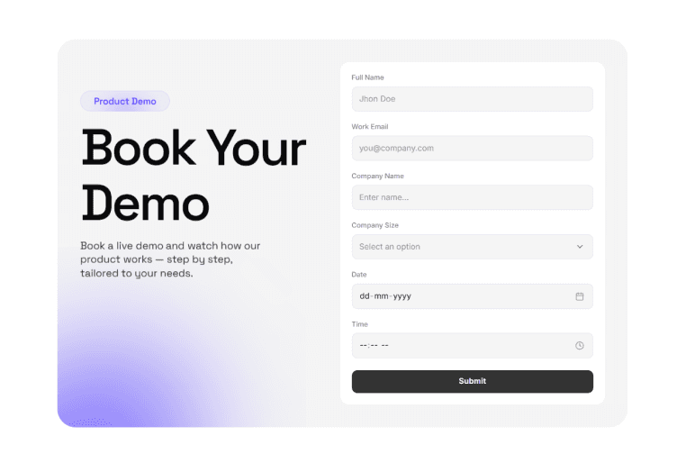 Product Demo Form